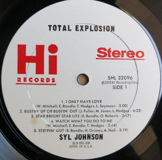 Syl Johnson : Total Explosion (LP, Album, BW )