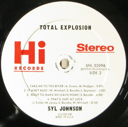 Syl Johnson : Total Explosion (LP, Album, BW )
