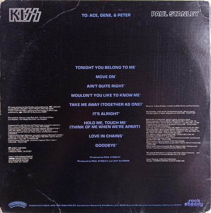 Kiss, Paul Stanley : Paul Stanley (LP, Album, Kee)