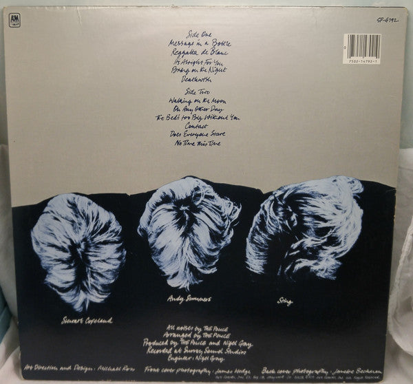 The Police : Reggatta De Blanc (LP, Album, R-I)