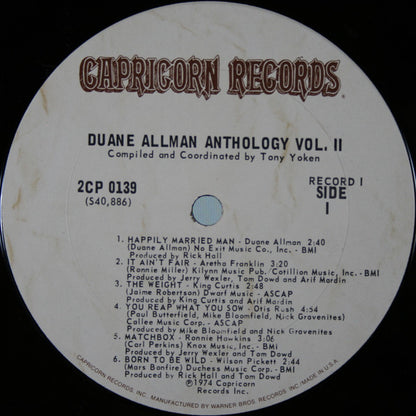 Duane Allman : An Anthology Vol. II (2xLP, Comp, Pit)