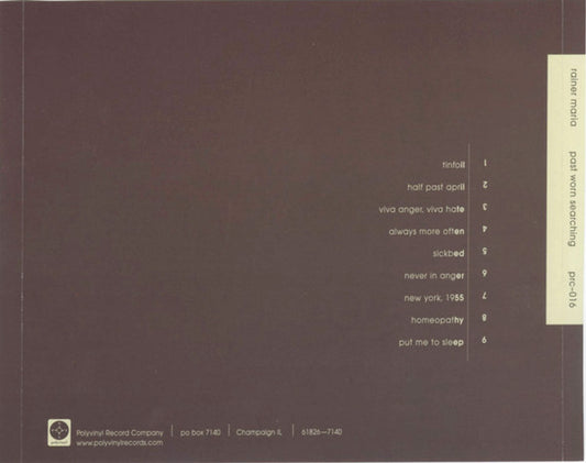 Rainer Maria : Past Worn Searching (CD, Album, RE)