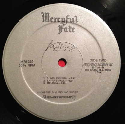 Mercyful Fate : Melissa (LP, Album)