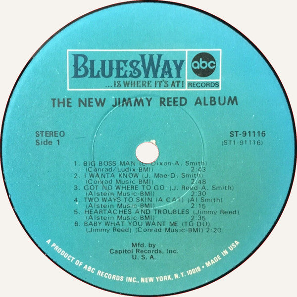 Jimmy Reed : The New Jimmy Reed Album (LP, Album, Club)