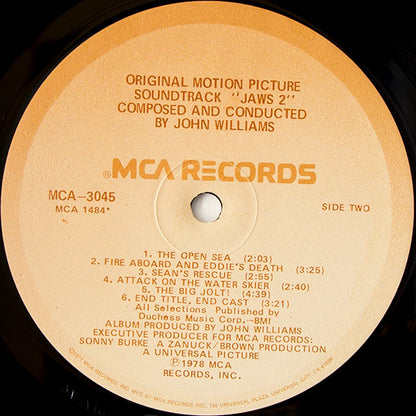 John Williams (4) : Jaws 2 - The Original Motion Picture Soundtrack (LP, Album)