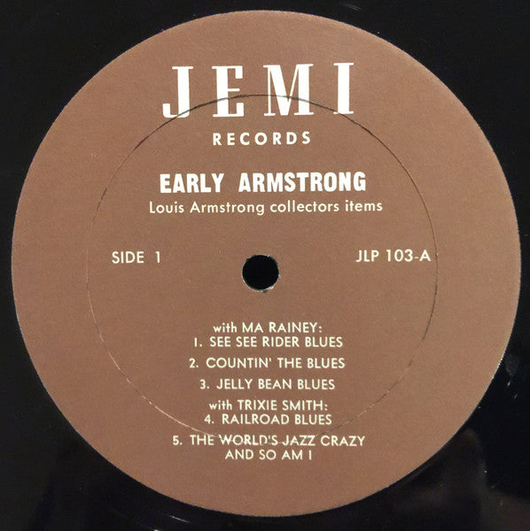 Louis Armstrong : Early Armstrong (LP, Comp, Mono)