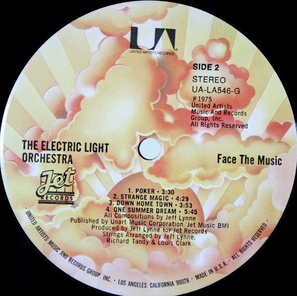 Electric Light Orchestra : Face The Music (LP, Album, RE, Ter)