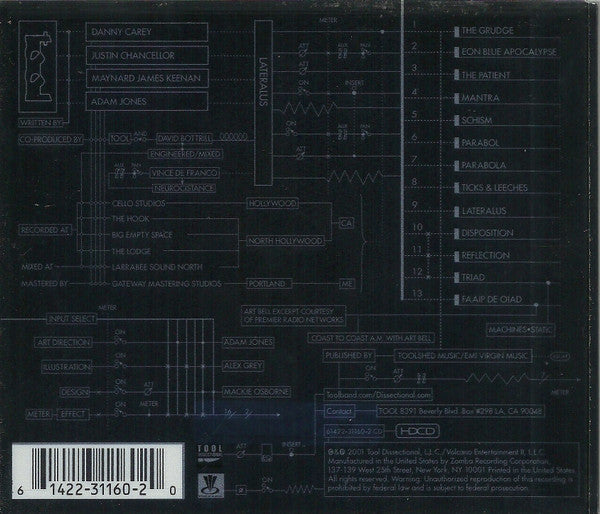 Tool (2) : Lateralus (HDCD, Album, RE)