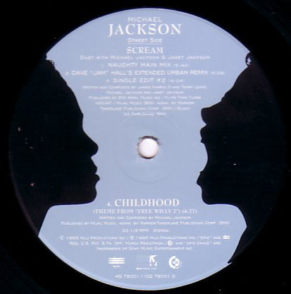 Michael Jackson Scream 12インチレコード Buy Michael Jackson : Scream / Childhood (12