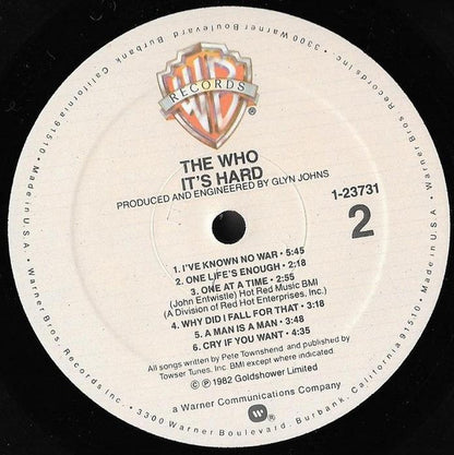 The Who : It's Hard (LP, Album, Spe)