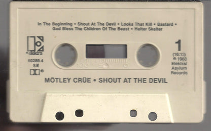 Mötley Crüe : Shout At The Devil (Cass, Album, SR,)
