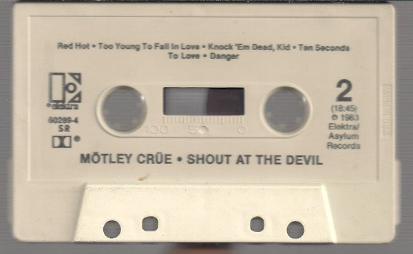 Mötley Crüe : Shout At The Devil (Cass, Album, SR,)