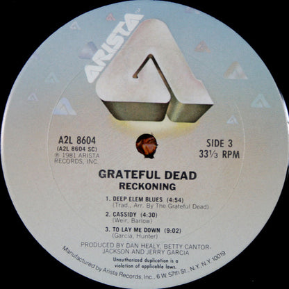 Grateful Dead* : Reckoning (2xLP, Album, Ter)