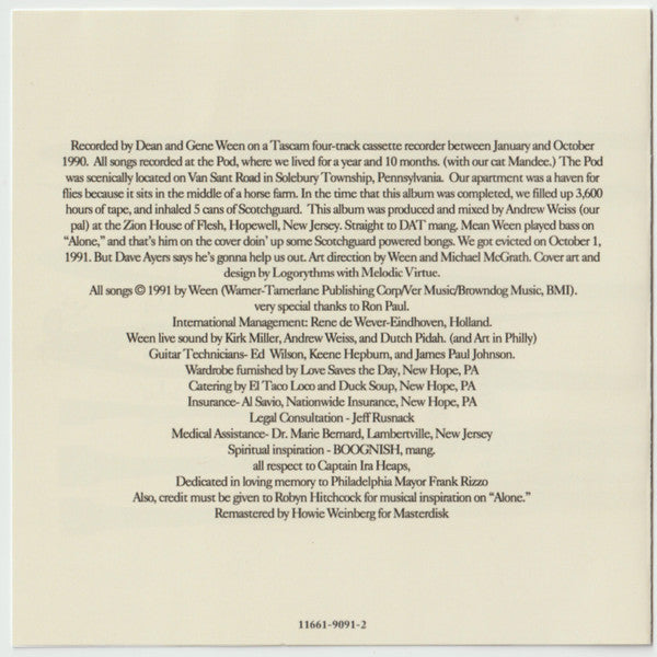 Ween : The Pod (CD, Album, RE, RM)