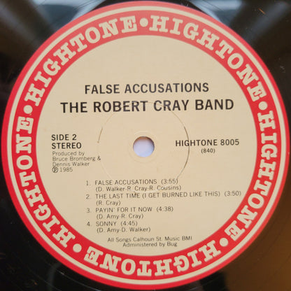 The Robert Cray Band : False Accusations (LP, Album, No )