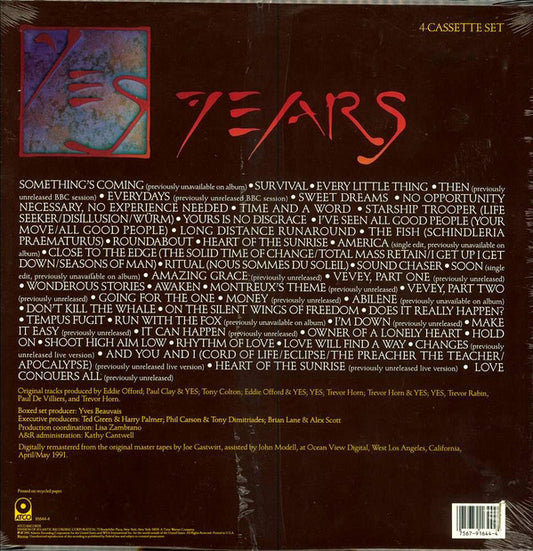 Yes : Yes Years (4xCass, Comp + Box)