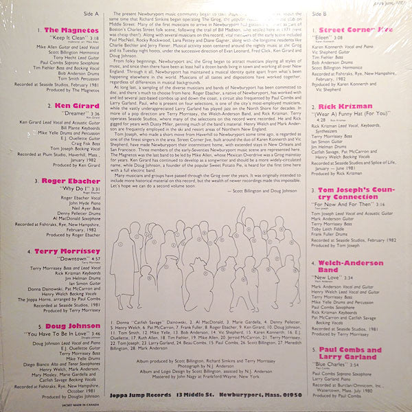 Various : The First Grog Album (Musicians Of Greater Newburyport) (LP, Album)