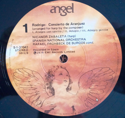 Rodrigo* / Parish-Alvars* - Nicanor Zabaleta, Spanish National Orchestra*, Rafael Frühbeck De Burgos : Concierto De Aranjuez - Concerto En Sol Mineur (LP, Album)