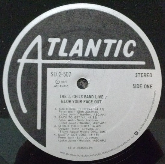 The J. Geils Band : Live - Blow Your Face Out (2xLP, Album, Pre)