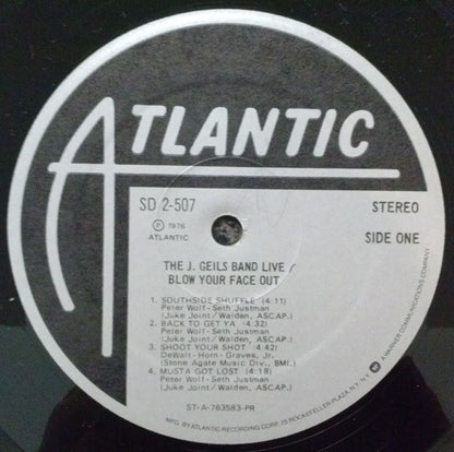 The J. Geils Band : Live - Blow Your Face Out (2xLP, Album, Pre)