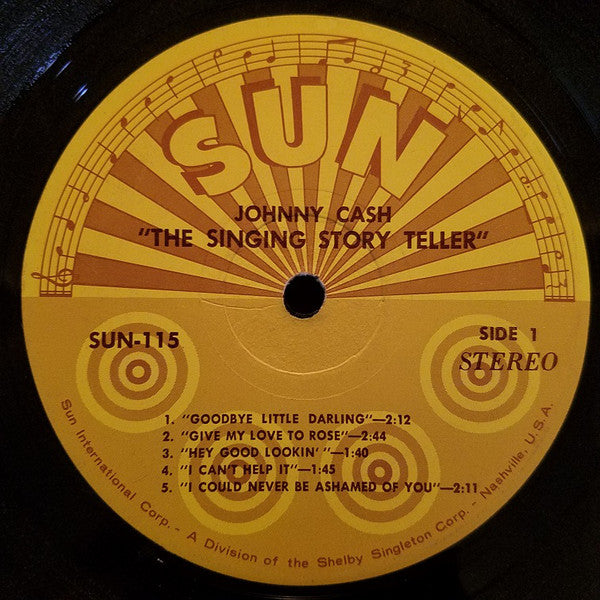 Johnny Cash And The Tennessee Two* : The Singing Story Teller (LP, Album, Comp)