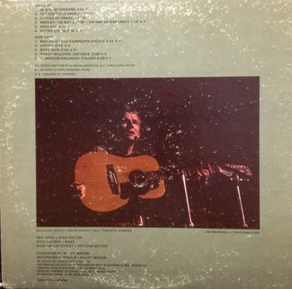 Gordon Lightfoot : Sunday Concert (LP, Album, RE, RP, Gat)