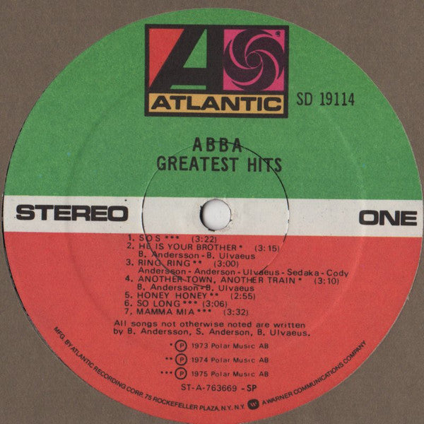 ABBA : Greatest Hits (LP, Comp, RE, SP )