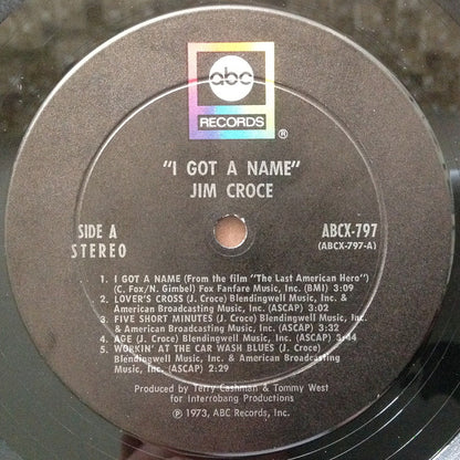 Jim Croce : I Got A Name (LP, Album, Pit)
