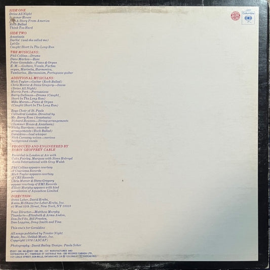 Elliott Murphy : Just A Story From America (LP, Album)