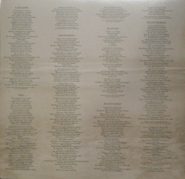 Joni Mitchell : Hejira (LP, Album, RE, SP,)