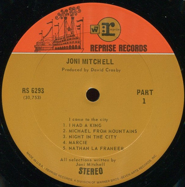 Joni Mitchell : Song To A Seagull (LP, Album, Pit)