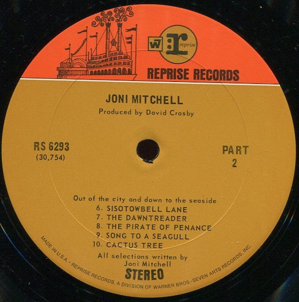 Joni Mitchell : Song To A Seagull (LP, Album, Pit)