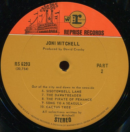 Joni Mitchell : Song To A Seagull (LP, Album, Pit)