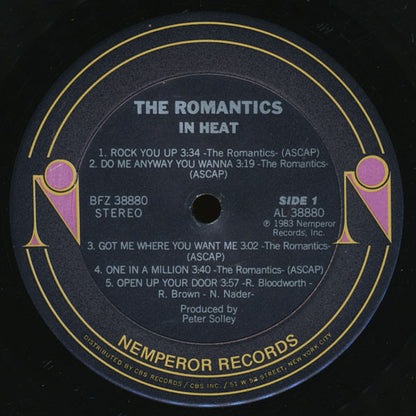 The Romantics : In Heat (LP, Album, Pit)