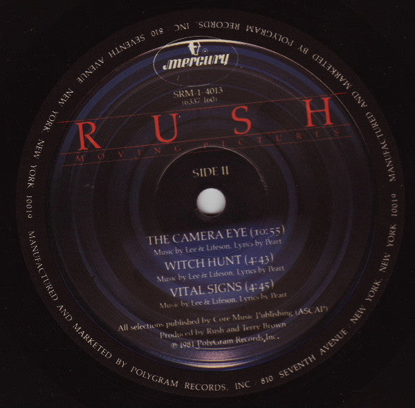 Rush : Moving Pictures (LP, Album, Pre)