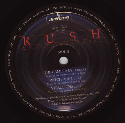 Rush : Moving Pictures (LP, Album, Pre)