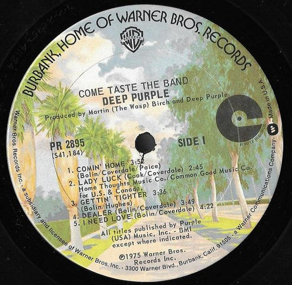 Deep Purple : Come Taste The Band (LP, Album, Ter)