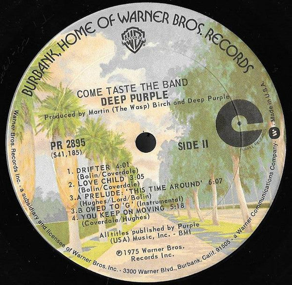 Deep Purple : Come Taste The Band (LP, Album, Ter)