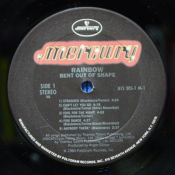 Rainbow : Bent Out Of Shape (LP, Album, Club)