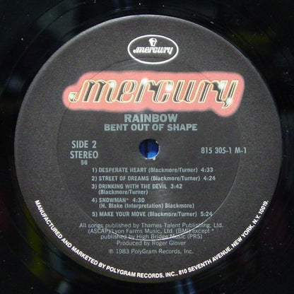 Rainbow : Bent Out Of Shape (LP, Album, Club)
