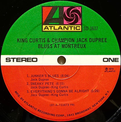 King Curtis & Champion Jack Dupree : Blues At Montreux (LP, Album, Pre)