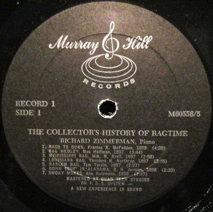 Richard Zimmerman : The Collector's History of Ragtime (5xLP, Comp)