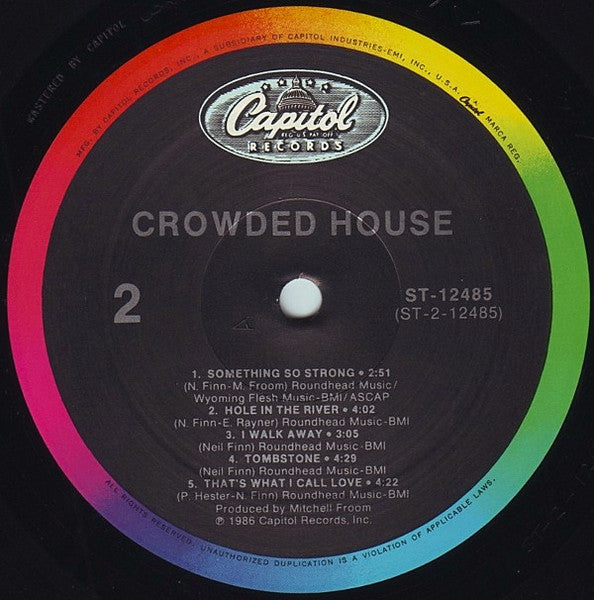 Crowded House : Crowded House (LP, Album, All)
