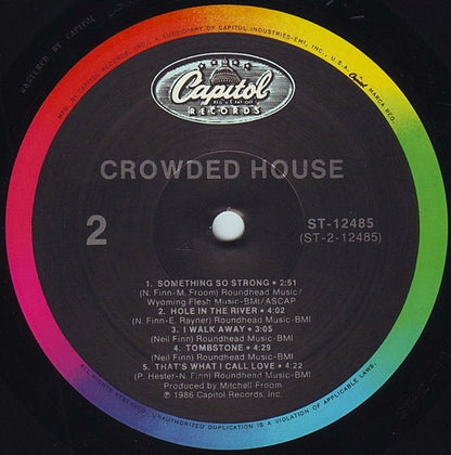 Crowded House : Crowded House (LP, Album, All)