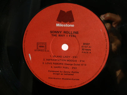 Sonny Rollins : The Way I Feel (LP, Album, Gat)