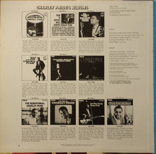 Charley Pride : Christmas In My Home Town (LP, Album, RE)