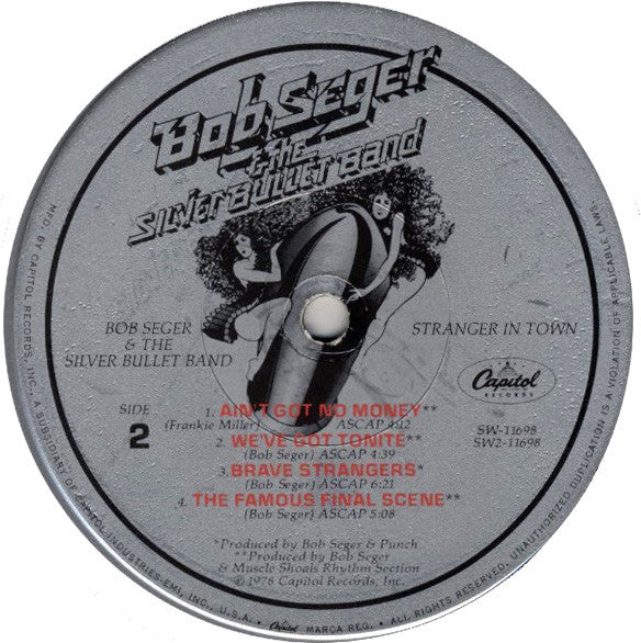 Bob Seger & The Silver Bullet Band* : Stranger In Town (LP, Album, Win)