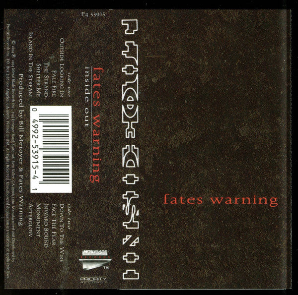 Fates Warning : Inside Out (Cass, Album)