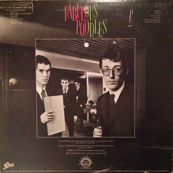 Fabulous Poodles : Mirror Stars (LP, Comp, Promo, Pin)