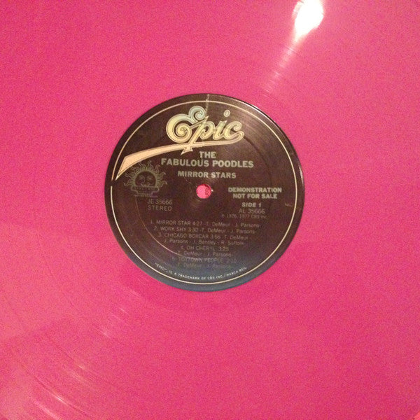 Fabulous Poodles : Mirror Stars (LP, Comp, Promo, Pin)